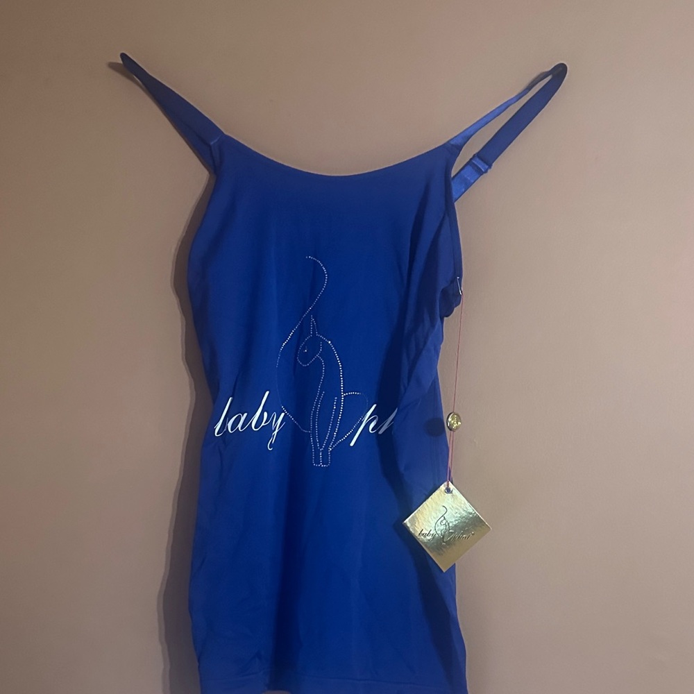 Baby Phat Royal Blue Camisole with Spaghetti Straps